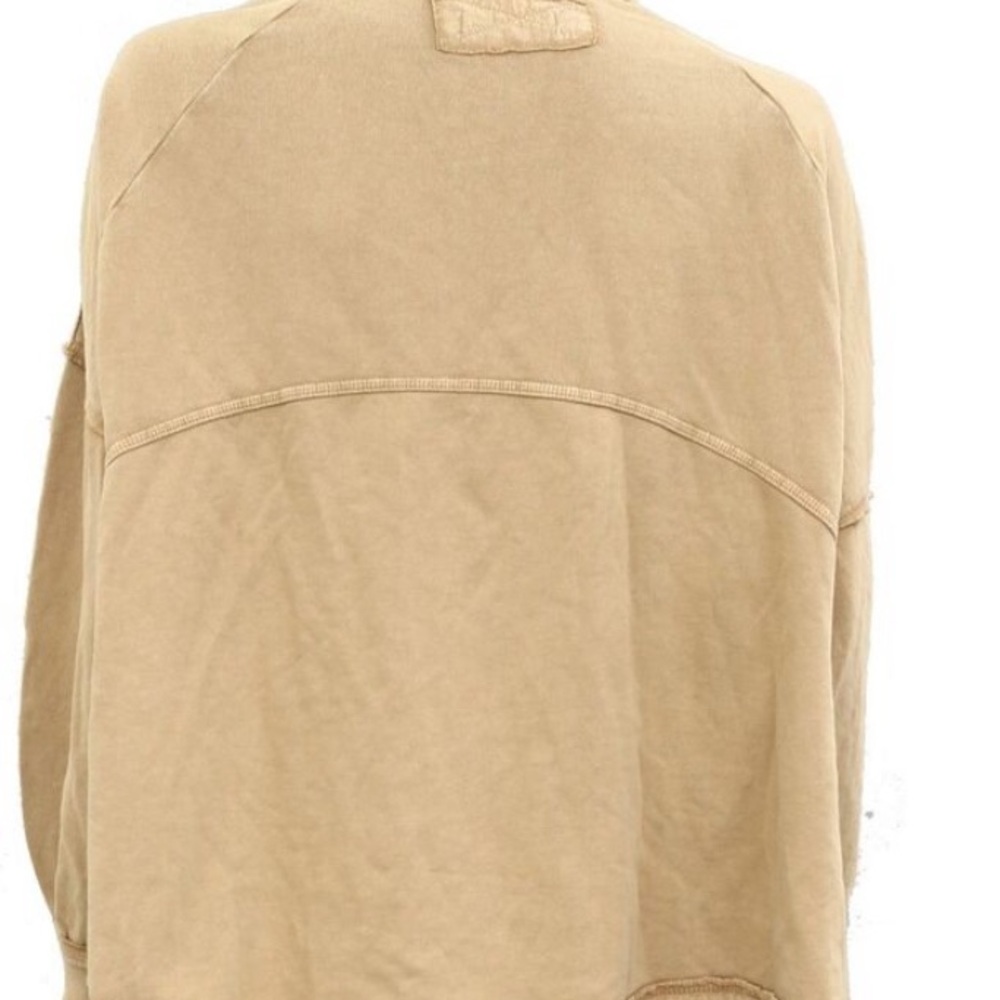 Free People We The Free Dune Buggy Cardigan Jacket Top Cotton Terry - Picture 4 of 6